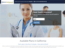Tablet Screenshot of directhealthinsurance.com
